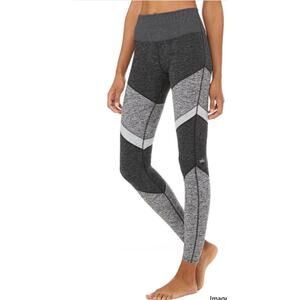 Alo Yoga Alosoft Shiela Legging Grey colorblock Size small
